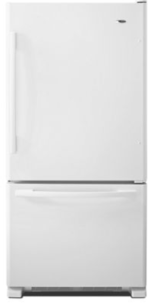 Amana 33-inch Wide Bottom-Freezer Refrigerator with EasyFreezer™ Pull-Out Drawer - 22 cu. ft. Capacity ABB2224BRW