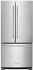 KitchenAid 22 Cu. Ft. 33-Inch Width Standard Depth French Door Refrigerator with Interior Dispenser KRFF302E(B/S)S