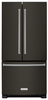 KitchenAid 22 Cu. Ft. 33-Inch Width Standard Depth French Door Refrigerator with Interior Dispenser KRFF302E(B/S)S