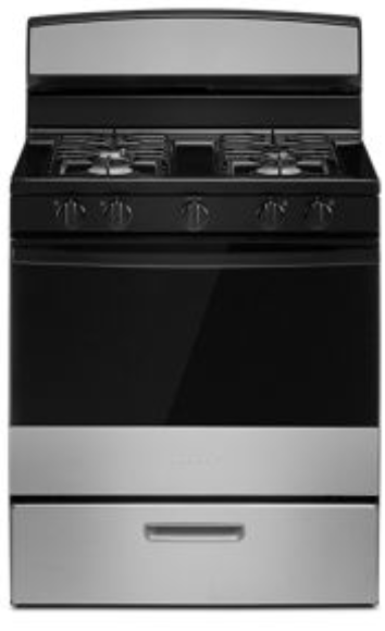 Amana® 30-inch Gas Range with Easy-Clean Glass Door AGR4203MNS