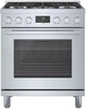 Bosch 800 Series Dual Fuel Freestanding Range 30'' Stainless Steel HDS8055U