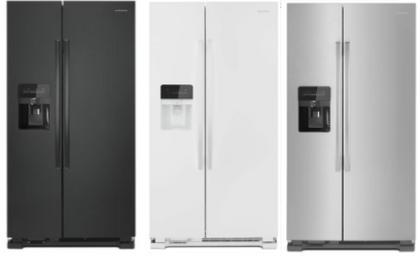 Amana 33 Inch Freestanding Side by Side Refrigerator with 21.41 Cu. Ft. Total Capacity ASI2175GR(B/W/S)