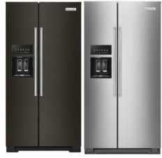 KitchenAid 36 Inch Counter Depth Side by Side Refrigerator with 22.6 Cu. Ft. Capacity KRSC703H(B/P)S