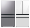 Samsung - Bespoke 23 cu. ft Counter Depth 4-Door French Door Refrigerator with AutoFill Water Pitcher - Stainless Steel RF23BB8200(QL/12)AA