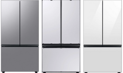 Samsung BESPOKE 30 cu. ft. 3-Door French Door Smart Refrigerator  - Stainless Steel RF30BB6200(12/QL/AP)AA