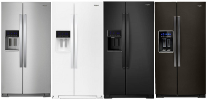 Whirlpool 36-inch Wide Side-by-Side Refrigerator - 28 cu. ft. WRS588FIH(Z,V,B,W)