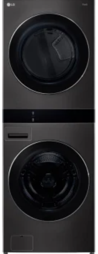 LG WKEX300HBA 27 Inch Smart Electric Single Unit WashTower with 5.0 cu ...