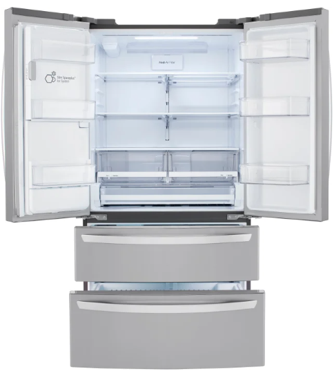 LG LRMXS2806S 36 Inch French Door Smart Refrigerator with 27.8 cu. ft ...