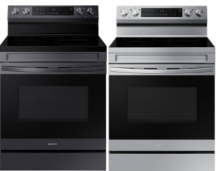 Samsung - 6.3 cu. ft. Freestanding Electric Range with WiFi, No-Preheat Air Fry & Convection - Stainless Steel NE63A6511(SS/SG)