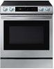 Samsung - 6.3 cu. ft. Slide-in Induction Range with Smart Dial, WiFi & Air Fry - Stainless Steel NE63T8911SS