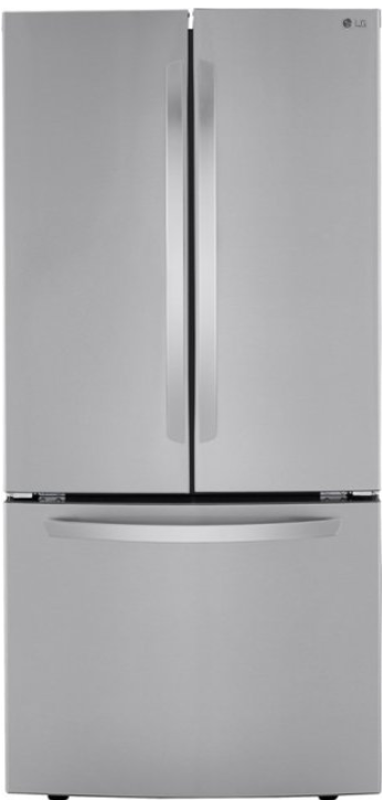 LG Refurbished LRFCS25D3S 33 Inch 3-Door French Door Refrigerator with 25.1 Cu. Ft. Capacity