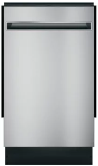 GE Profile PDT145SSLSS 18 Inch Fully Integrated Built-In Dishwasher with 8 Place Settings, 3 Wash Cycles, Piranha™ Food Disposer, 3-Level Wash, NSF Certified Sanitize, Autosense Cycle, Low-Profile Installation, Silence Rating of 47 dBA