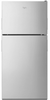 Whirlpool WRT348FMES 30 Inch Top-Freezer Refrigerator with 18 Cu. Ft. Total Capacity, Frameless Glass Shelves, Gallon Door Storage, Humidity-Controlled Crispers, Freezer Temperature Controls, Internal Icemaker, and ENERGY STAR Certified: Stainless Steel