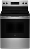 Whirlpool WFES3330RZ 30 Inch Freestanding Electric Range with 5 Elements, 5.3 cu. ft. Oven Capacity, FlexHeat™ Dual Elements, Warm Zone, Storage Drawer, No Preheat Mode and Steam Clean: Fingerprint Resistant Stainless Steel