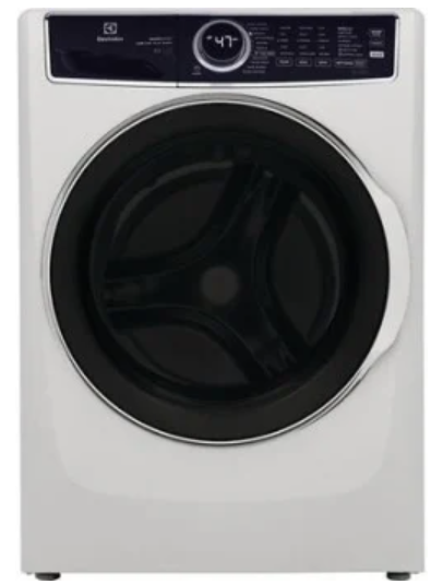 Electrolux ELFW7637AW 27 Inch Front Load Washer with 4.5 Cu. Ft. Capacity, SmartBoost, LuxCare® Wash System, Internal Drum Light, Stainless Steel Drum, 11 Wash Cycles, Steam Cycle, Allergen, Sanitize, UL Listed, NSF Certified, and ENERGY STAR® Certified