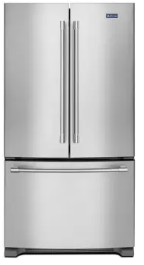 Maytag MFC2062FEZ 36 Inch Counter Depth French Door Refrigerator with PowerCold Feature, Internal Water Dispenser, Temperature Controlled Drawer, Adjustable Shelves, 2 Humidity Controlled Drawers, Ice Maker, 20 cu. ft. Capacity