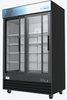 KoolMore 45-cu ft Commercial Refrigerator 2 Glass Door Merchandiser (Black) M53-2GSL