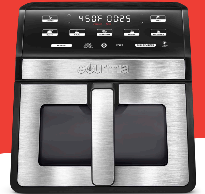 Gourmia 8-Quart Digital Air Fryer with Window & Light Item 6232432