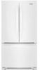 Whirlpool WRF540CWHW 36 Inch Counter Depth French Door Refrigerator with 20 Cu. Ft. Capacity, FreshFlow™ Produce Preserver, Humidity-Controlled Crispers, Frameless Glass Shelves, Ice Maker, Interior Water Dispenser, EveryDrop™ Water Filtration