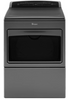 Whirlpool REFURBISHED WED7500GC 27 Inch Electric Dryer with AccuDry™ Sensor Drying, Wrinkle Shield™ Option, Hamper Door, Sanitize Cycle, LED Display, Intuitive Touch Controls, On/Off End-Of-Cycle Signal, Interior Light and 7.4 cu. ft. Capacity