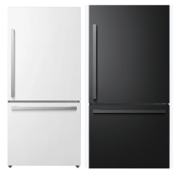 isense 17.2-cu ft Counter-depth Bottom-Freezer Refrigerator  ENERGY STAR HRB171N6A(B/W)E