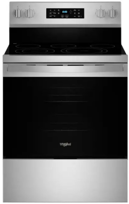 Whirlpool - 5.3 Cu. Ft. Freestanding Single Electric Range with Steam Air Fry and Air Baking - Stainless Steel WFES5030RZ