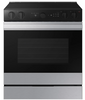 Samsung BESPOKE NSE6DG8500SR 30 Inch Slide-In Electric Smart Range with 5 Elements, 6.3 cu. ft. Convection Oven, 3,600W Express Boil, Warming Zone, Storage Drawer, Air Fry, Self & Steam Clean, and ADA Compliant: Stainless Steel