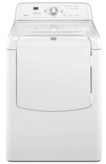 Maytag Bravos Series  REFURBISHED MEDB400VQ 29 Inch Electric Dryer with 7.3 cu. ft. SuperSize Capacity, 7 Drying Cycles, 5 Temperature Settings, DuraCushion Dryer Drum, IntelliDry Sensor, QuietSeries 300 Sound Package and Reversible Side-Swing Door