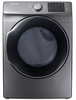 Samsung DVE45M5500P 27 Inch Electric Dryer with Multi-Steam™ Technology, Wrinkle Prevent Option, Sensor Dry, 10 Dry Cycles, My Cycle Options, Anti-Static, Smart Care, 4-Way Venting, Reversible Door, Eco Dry, ENERGY STAR® and 7.5 cu. ft. Capacity: Platinum