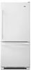 Amana ABB1924BRW 29 Inch Bottom Freezer Refrigerator with 18.5 cu. ft. Capacity, Spillsaver Glass Shelves, Two Crisper Drawers, Temp Assure Freshness Controls, Gallon Door Storage, Pull-Out Freezer Drawer and Energy Star Rated: White