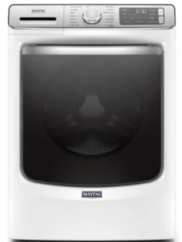 Maytag MHW8630HW 27 Inch Front Load Smart Washer with 5.0 cu.ft. Capacity, 24 Hr Fresh Hold® Option, 4 Wash Cycles, Optimal Dose Dispenser, Alexa & Google Home Voice Control, ADA Compliant and ENERGY STAR® Rated