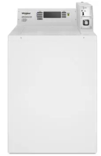 Whirlpool CAE2779JQ 27 Inch Commercial Top Load Washer with with 3.3 cu ft Capacity, Deep Water Wash System, Traditional Flex-Vane Agitator, Built-in USB Port, 1/2-HP Motor, Premium Bearings, 2-Year Limited Parts Warranty/90-Day Labor and ADA Compliant