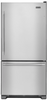 Maytag MBF2258FEZ 33 Inch Bottom-Freezer Refrigerator with 22 cu. ft. Capacity, SpillProof Glass Shelves, Gallon Door Storage, FreshLock Crisper Drawers, Wide-N-Fresh Deli Drawer, Fingerprint Resistant Stainless Steel, Ice Maker and ENERGY STAR