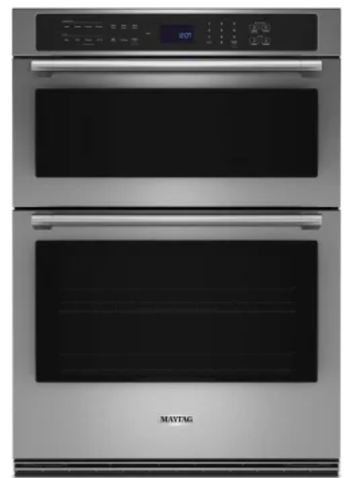 Maytag MOEC6030LZ 30 Inch Combination Wall Oven with 5.0 cu. ft. True Convection Oven, Self Clean, No-Preheat Air Fry, Power Preheat, 1.4 cu. ft. Microwave, 900 Watts, and Star K
