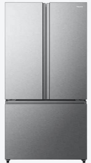 Hisense PureFlat Standard-Depth 26.6-cu ft 3 -Door French Door Refrigerator with Ice Maker with Water Dispenser ( Fingerprint resistant stainless steel ) ENERGY STAR Certified HRF266N6CSE1