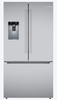 Bosch Fastest Ice Maker Standard-Depth 300 Series 26-cu ft 3 -Door Smart Compatible French Door Refrigerator with Ice Maker with Water and Ice Dispenser ( Stainless Steel ) ENERGY STAR Certified B36FD31ENS