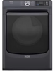 Maytag MED7020RF 27 Inch Smart Pet Pro Front Load Electric Dryer with 7.4 cu. ft. Capacity, Steam Cycle, Quick Dry, Remote Start, Drum Light, Advanced Moisture Sensing and Energy Star Certified:Midnight Steel