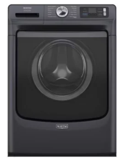 Maytag MFW7020RF 27 Inch Smart Pet Pro Front Load Washer with 5.0 cu. ft. Capacity, 1150 RPM, 12 Wash Cycle, Steam Option, Sanitize Cycle, Drum Light, Auto Sensing and Energy Star Certified:Midnight Steel