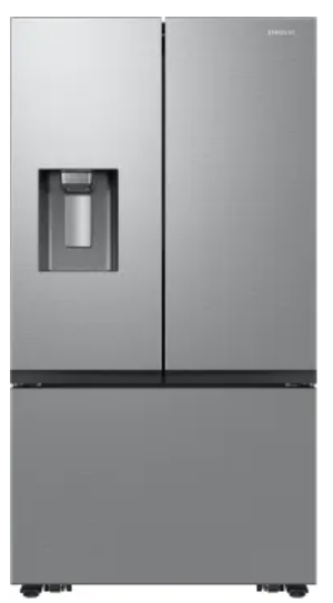 Samsung RF32CG5B10SR 36 Inch Smart French Door Refrigerator with 31 cu. ft. Capacity, External Water & Ice Dispenser, Two Ice Types, Wi-Fi Enabled, Door Alarm, Slide-In Shelf, All-Around Cooling, ADA Compliant, and ENERGY STAR® Rated