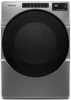Whirlpool - 7.4 Cu. Ft. Stackable Electric Dryer with Wrinkle Shield Plus Option - Chrome Shadow  WED6605MC