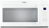 Whirlpool WMMS3330RW 1.9 cu. ft. Over-the-Range Microwave Oven with 1,000 Watts, 3-Speed 300 CFM Venting System, Sensor Cook, Glass Turntable, and Cooktop Lighting: White