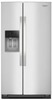 Whirlpool WRSC5536RZ 36 Inch Counter-Depth Side-by-Side Refrigerator with 21 cu. ft. Capacity, 4 Glass Shelves, Deli Drawer, Gallon Door Bins, TruCool™ System, External Ice/Water Dispenser, and ADA Compliant: Stainless Steel
