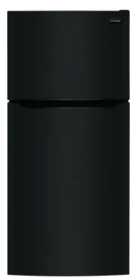 Frigidaire FFTR1814WB 30 Inch Top Freezer Refrigerator with 18.3 Cu. Ft. Total Capacity, EvenTemp™ Cooling, Adjustable Shelves, Humidity-Controlled Crispers, Gallon Door Bins, LED Lighting, Ice Maker Ready, and ADA Compliant: Black