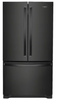 Whirlpool WRFC2036RB 36 Inch Bottom-Mount French Door Refrigerator with 20 Cu. Ft. Capacity, 5 Glass Shelves, Gallon Door Bins, Deli Drawer, Internal Water Dispenser, Icemaker, and ENERGY STAR®: Black