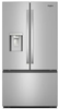 Whirlpool WRFF3536SZ 36 Inch Freestanding French Door Refrigerator with 30 cu. ft. Capacity, 4 Glass Shelves, Gallon Door Bins, Sabbath Mode, External Ice/Water Dispenser, ADA Compliant, and ENERGY STAR®: Fingerprint Resistant Stainless Steel