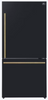 Forno Espresso - Milano FFFFD178531BLK 31 Inch Freestanding Bottom Freezer Refrigerator with 17.2 cu. ft. Total Capacity, Total No Frost Technology, and Multi Air Flow Capabilities: Black