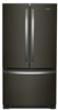 Whirlpool WRFF3236RV 36 Inch Freestanding French Door Refrigerator with 25.2 Cu. Ft. Capacity, 5 Glass Shelves, Gallon Door Bins, Deli Drawer, Internal Water Dispenser, Icemaker, and ENERGY STAR®: Black Stainless Steel