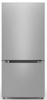 Midea MRB19B7AST 30 Inch Bottom Mount Refrigerator with 18.7 Cu. Ft. Capacity, Adjustable Glass Shelves, Crisper Drawer, Electronic Control, LED Lighting, Automatic Defrost, and ENERGY STAR Certified: Stainless Steel