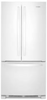 Whirlpool WRFF5333PW 33 Inch Freestanding French Door Refrigerator with 22 cu. ft. Capacity, 5 Glass Shelves, Gallon Door Bins, Icemaker, Internal Water Dispenser, and ENERGY STAR®: White