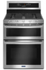 Maytag MGT8800FZ 30 Inch Freestanding Gas Range with 5 Burners, Double Ovens, 6 cu. ft. Oven Capacity, True Convection, Precision Cooking, Auto Convect Conversion, Variable Broil, Delay Bake, Sabbath Mode, Self Clean, Power Preheat, and Power Burner